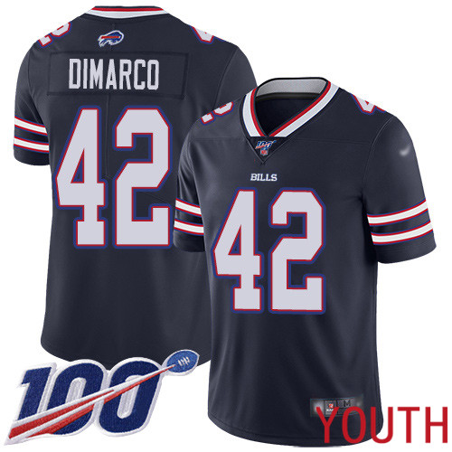 Youth Buffalo Bills 42 Patrick DiMarco Limited Navy Blue Inverted Legend 100th Season NFL Jersey